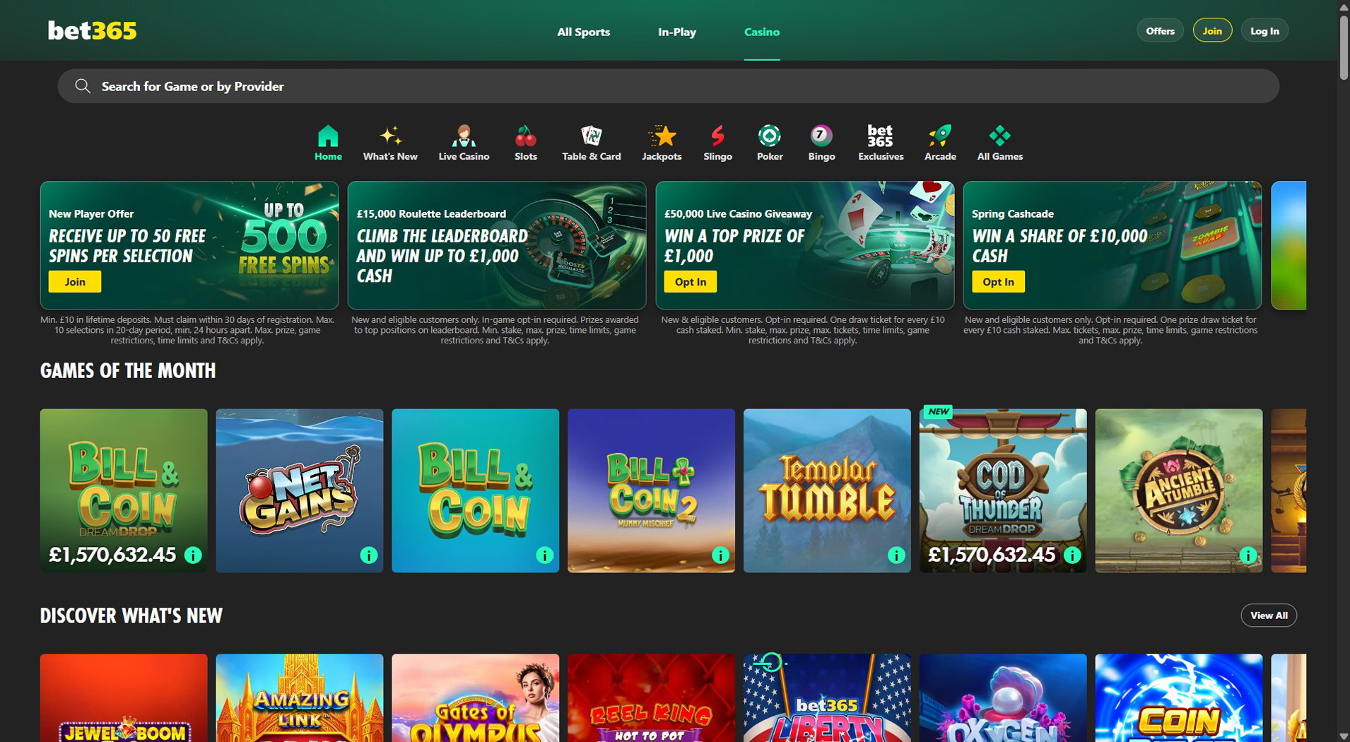 5. bet365 Casino - Mobile Bank Transfer Casino Choice