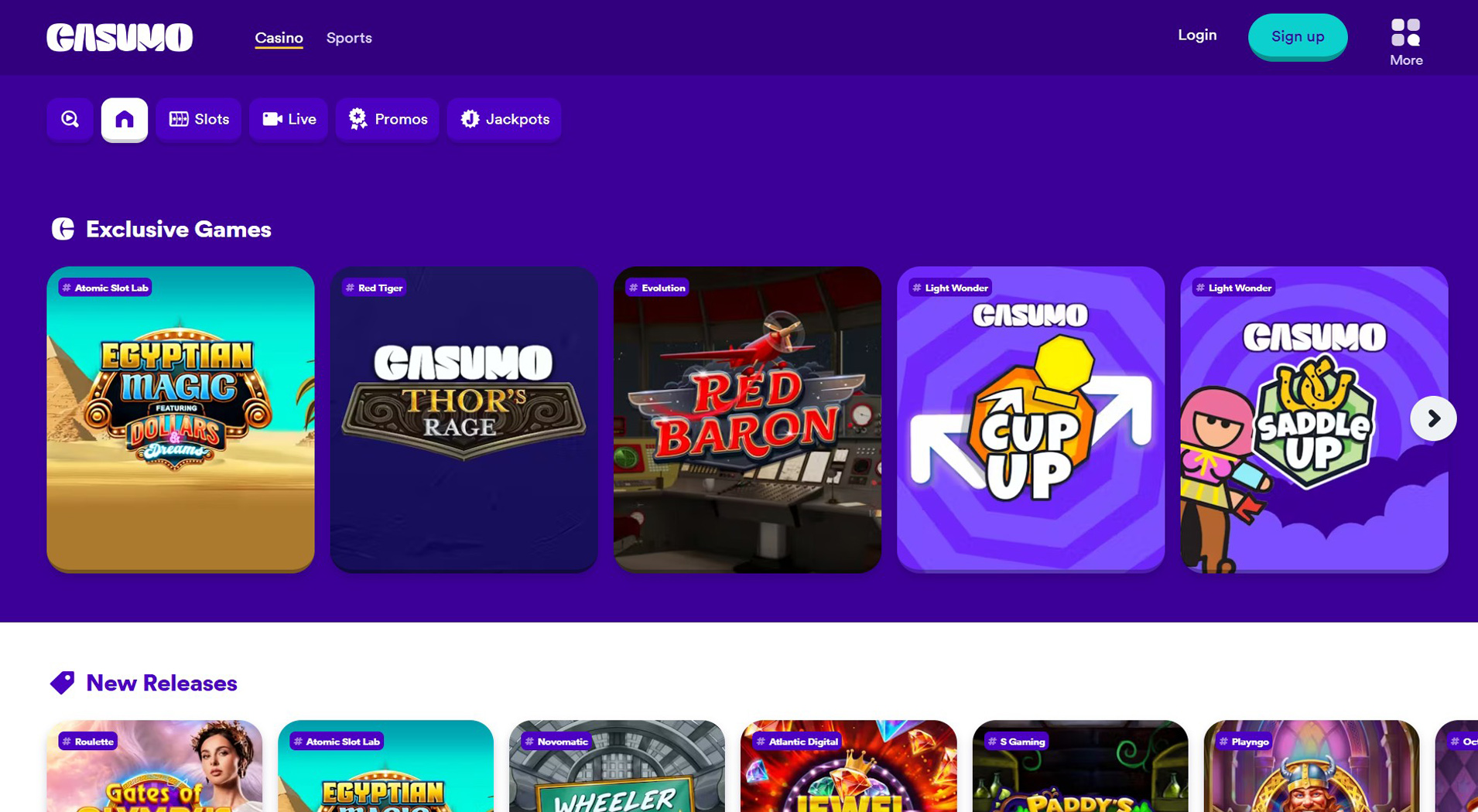 9. Casumo - Easy Bank Transfer Casino Setup